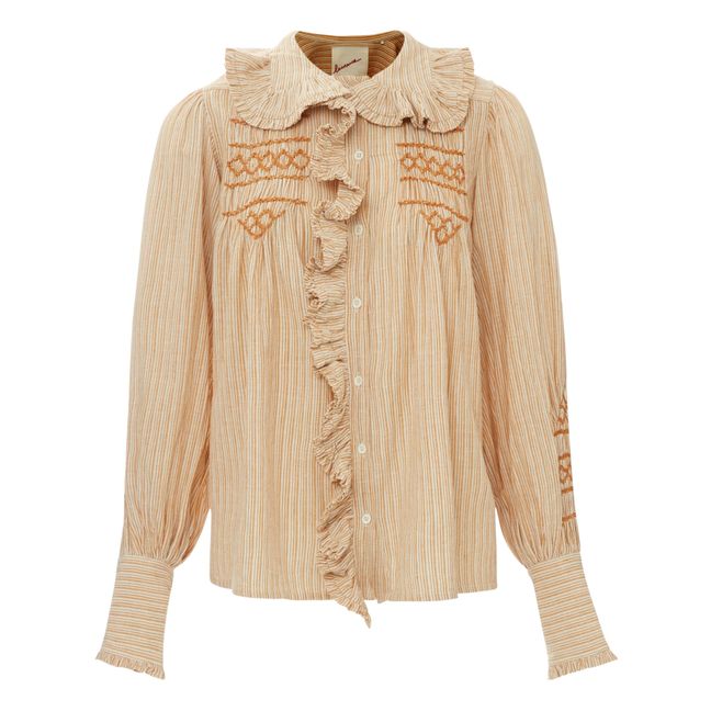Blouse New Champa Rayures | Beige