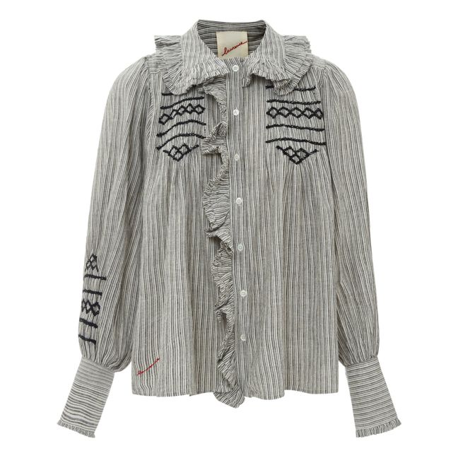 Blouse New Champa Rayures | Brown