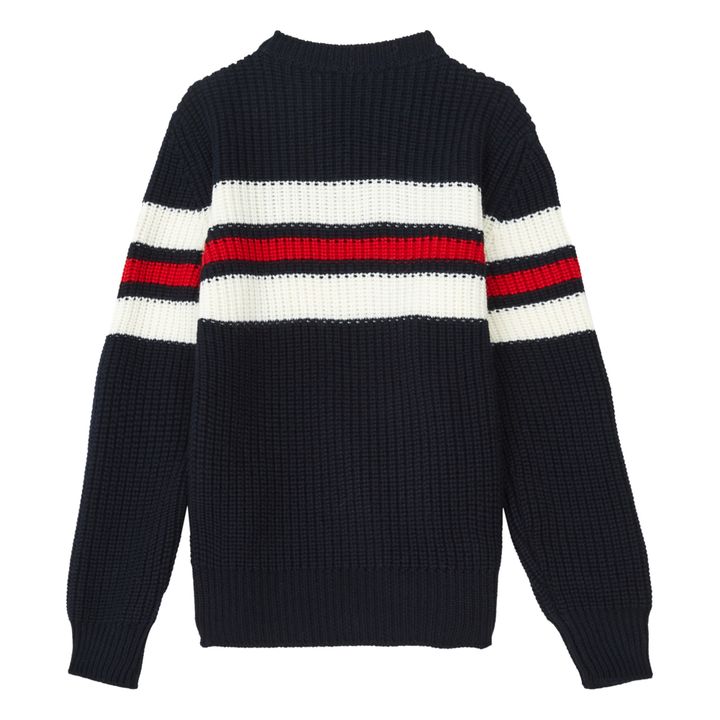 Jersey de punto a rayas | Azul- Imagen del producto n°2