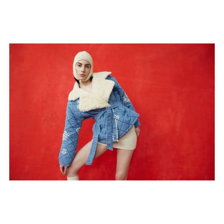 Tach Clothing Wilma Denim Quilted Jacket Blue Smallable