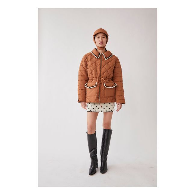 Blossom Quilted Jacket | Camel