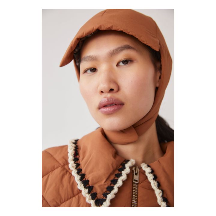 Tach Clothing Blossom Quilted Jacket Camel Smallable