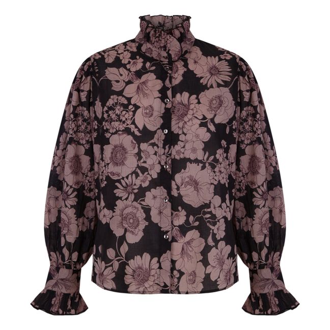 Blouse Leonie Voile de Coton | Noir
