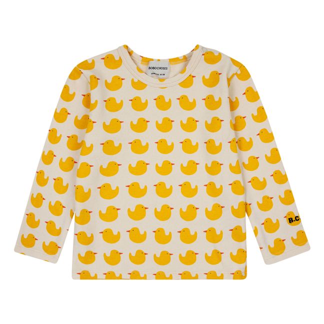 Exclusivity Bobo Choses x Smallable - Organic Cotton T-Shirt Ducks | Yellow
