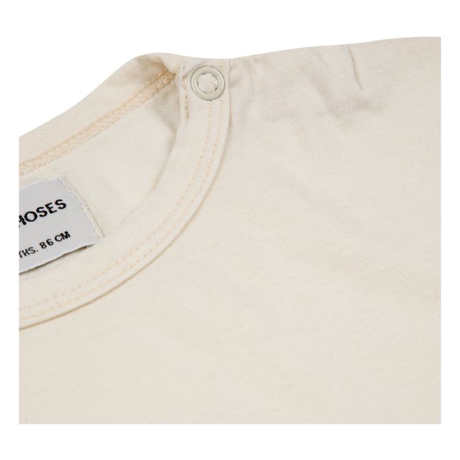 Esclusiva Bobo Choses x Smallable - T-Shirt in Cotone Organico Topini  | Ecru
