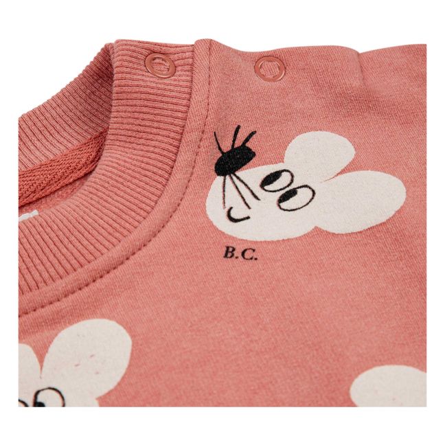 Exclusivité Bobo Choses x Smallable - Sweat Coton Bio Souris | Rose