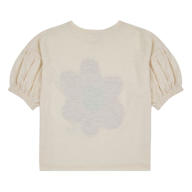 Exclusivité Bobo Choses x Smallable - T-Shirt Coton Bio Fleur | Ecru