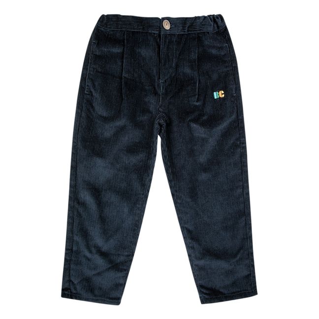 Exclusivité Bobo Choses x Smallable - Pantalon Velours Milleraies | Bleu marine