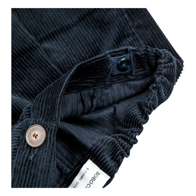 Esclusiva Bobo Choses x Smallable - Pantaloni in Velluto Millerighe | Blu marino