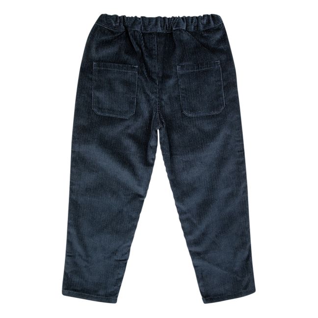 Esclusiva Bobo Choses x Smallable - Pantaloni in Velluto Millerighe | Blu marino