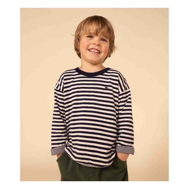 T-Shirt gestreift Röhre | Navy