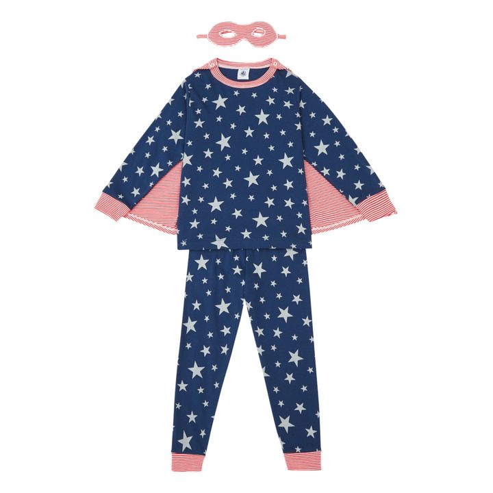 Phosphorescent Motif Pyjamas | Navy blue- Product image n°0