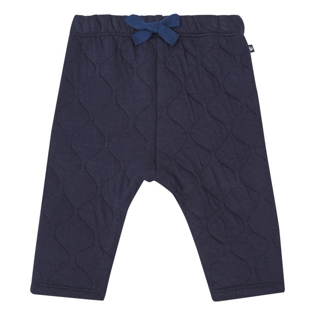 Pantalones de tubo acolchado | Azul Marino