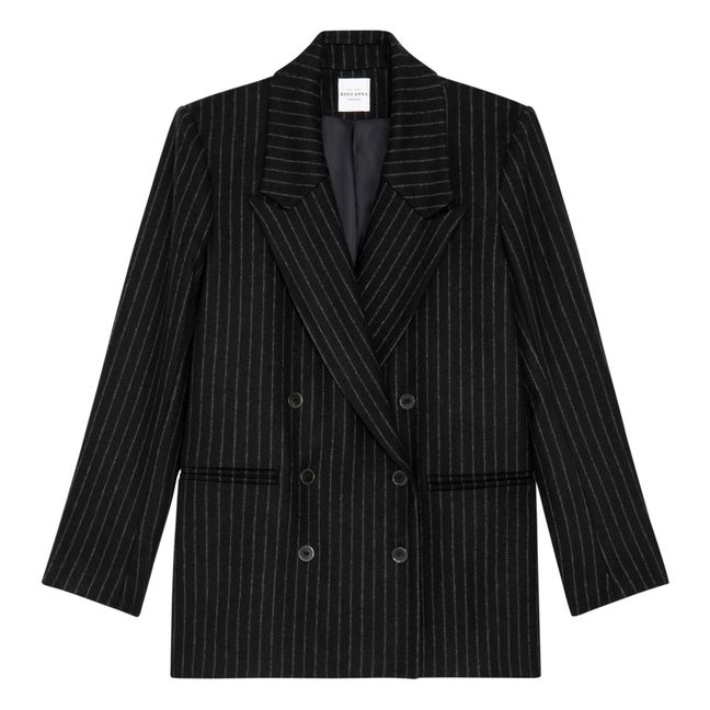 Veste Kiss Savile Row Rayures Laine | Bleu marine