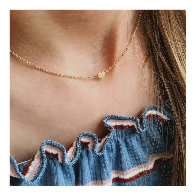 Collar corazón | Dorado