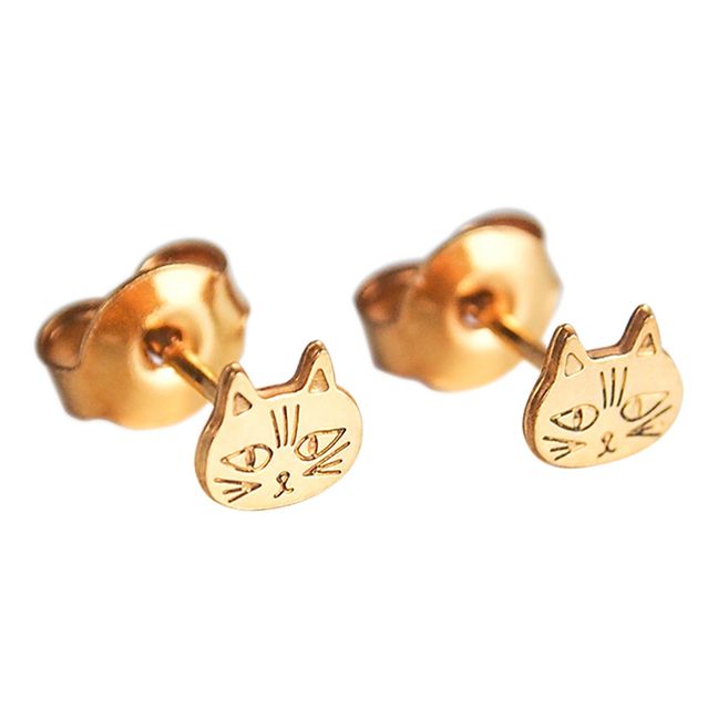 Ohrringe Katze | Gold