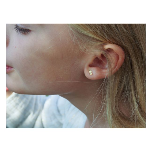 Boucles d'oreilles Asymétriques Lune | Dorado