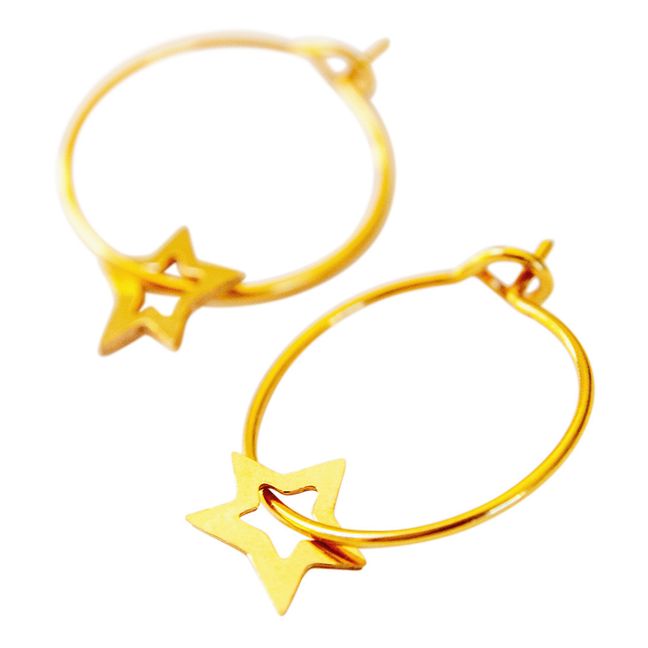 Aros Pequeños Estrella x Smallable | Dorado