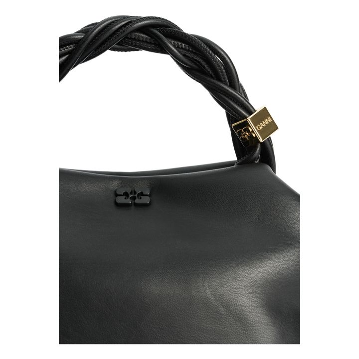 Tasche Ganni Bou Recyceltes Leder | Schwarz- Produktbild Nr. 5