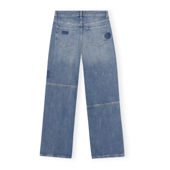 Jeans patch in cotone organico Izey | Washed Blue