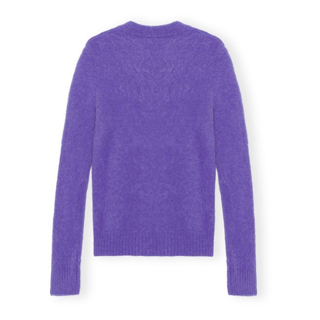 Pullover Gebürstet Alpaka | Violett