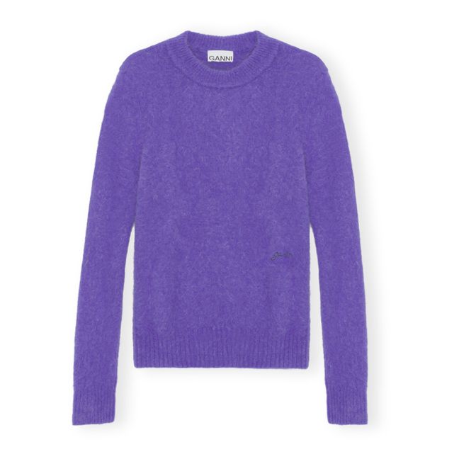 Pull Brossé Alpaga | Violet
