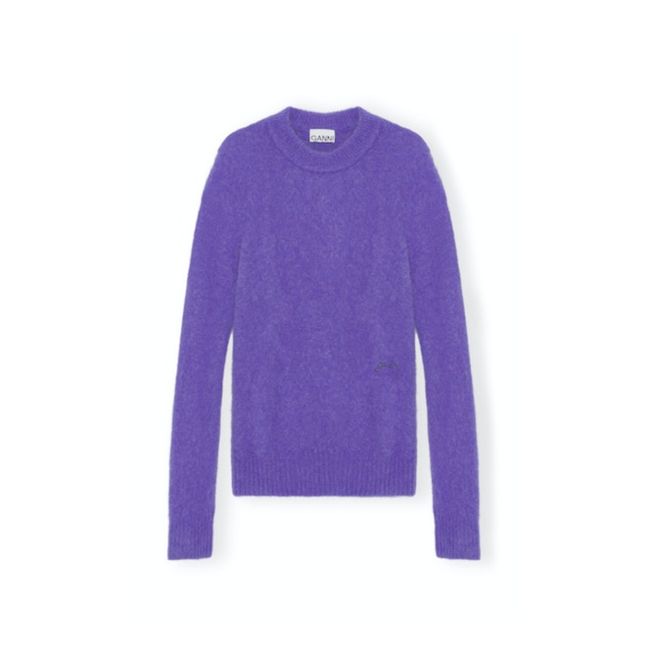 Pullover Gebürstet Alpaka | Violett