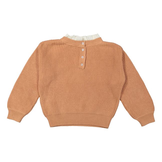 Maglione in cotone biologico e lino | Pesca