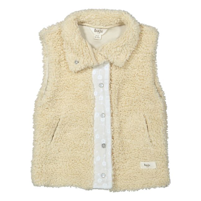 Gilet Sans Manches Sherpa Flin | Beige