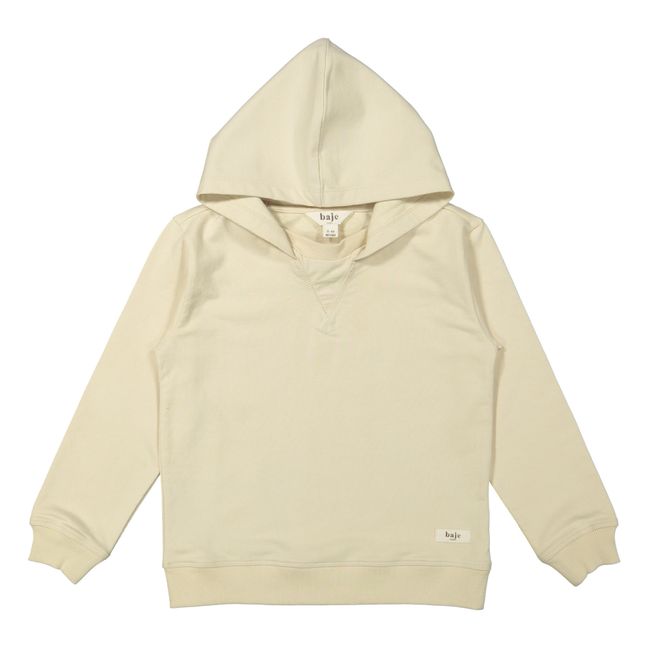 Sweat à Capuche Coton Bio Moose | Beige