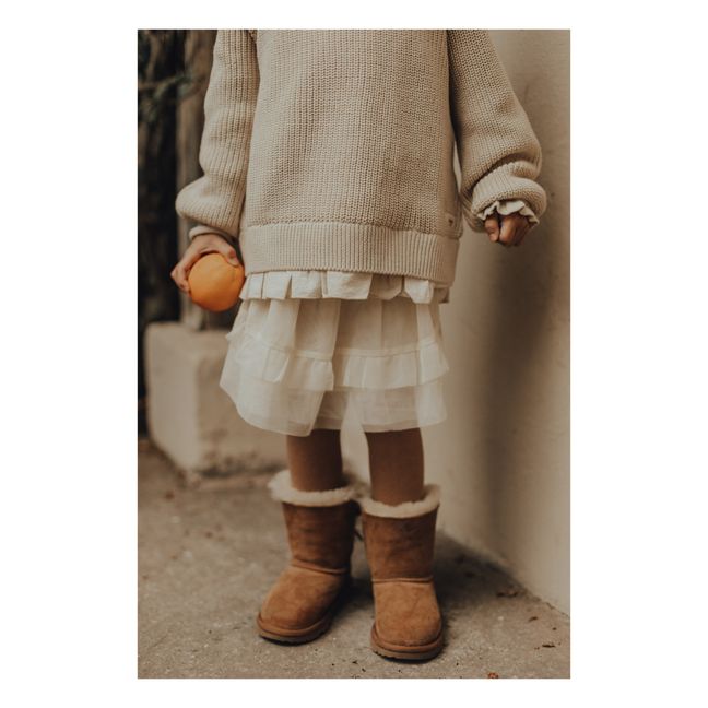Maglione in cotone organico Anne | Beige