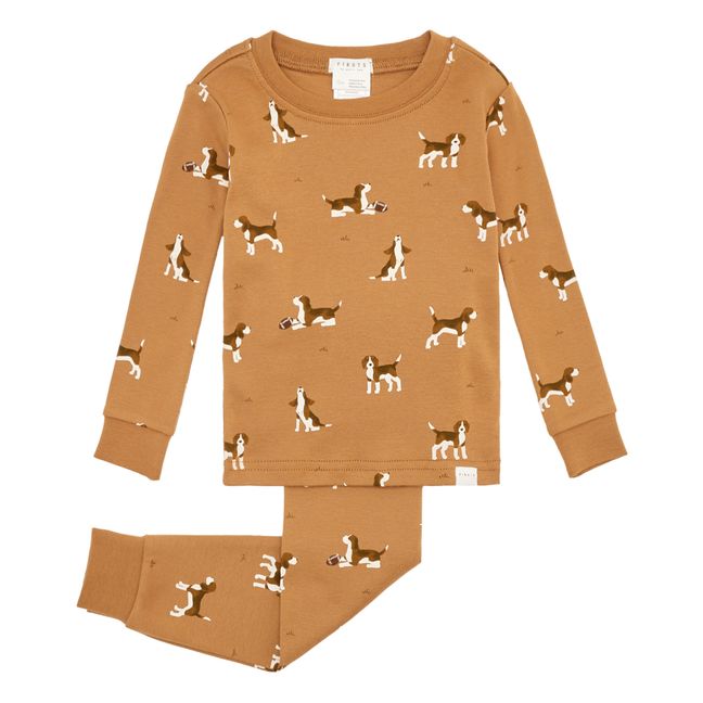 Pijama Beagle de algodón ecológico | Caramelo