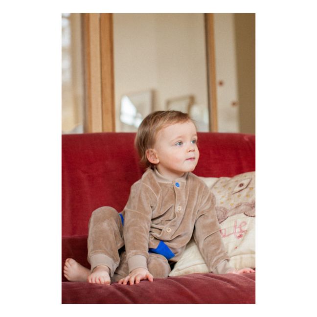Tuta in velluto Camille | Camel