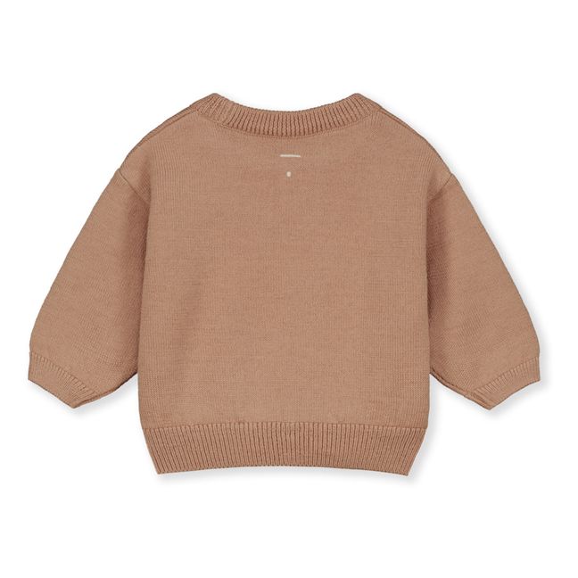 Feiner Baby-Pullover | Kamelbraun