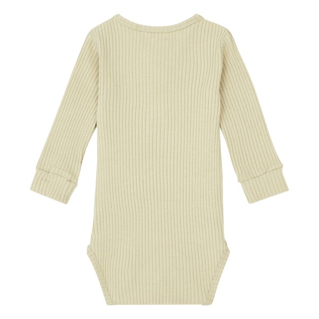 Body Côtelé Coton Bio | Ecru