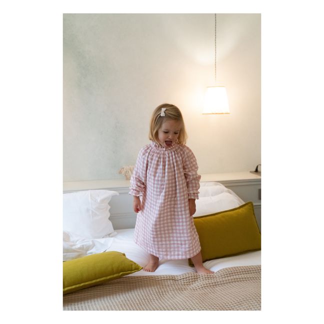 Sissi Organic Cotton Gauze Nightgown | Pale pink
