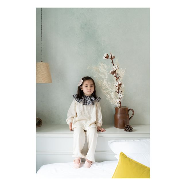 Pijama de punto orgánico francés Pierrot | Crudo