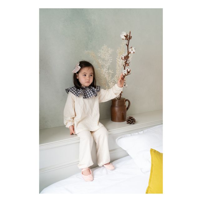 Pijama de punto orgánico francés Pierrot | Crudo