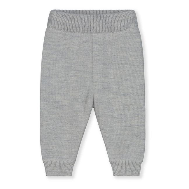 Knitted organic cotton joggers | Grey