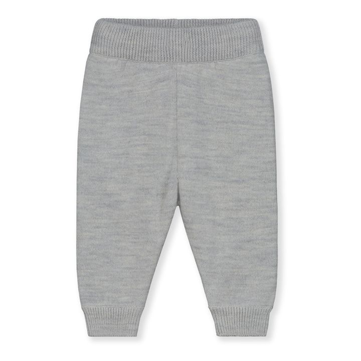 Joggers de punto de algodón orgánico | Gris- Imagen del producto n°0