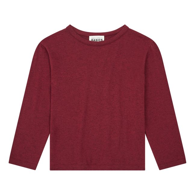 T-Shirt Fille Manches Longues Jersey Coton Bio | Burdeos