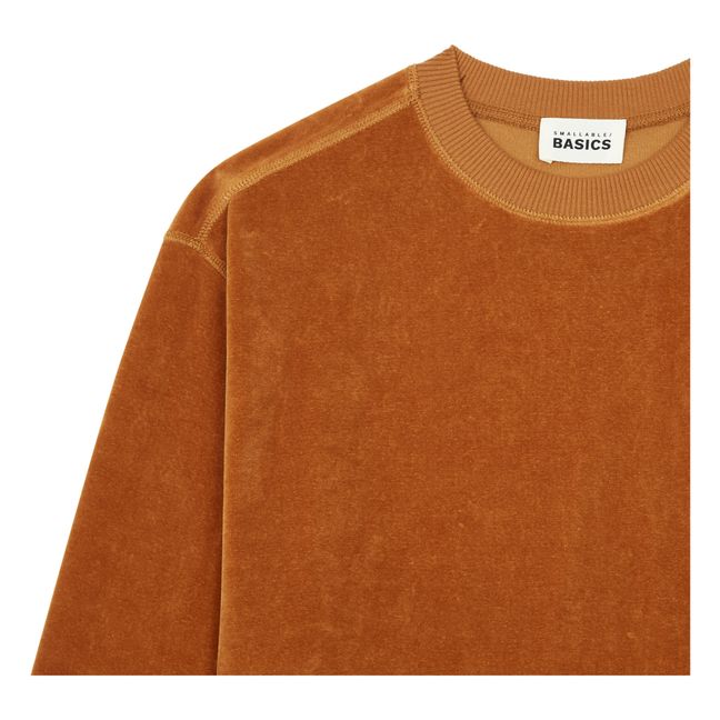 Sweat Velours Homme Coton Bio | Noisette