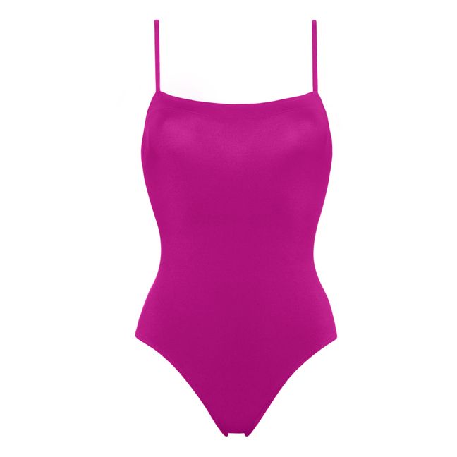 Maillot de Bain 1 Pièce Aquarelle | Rose fuschia