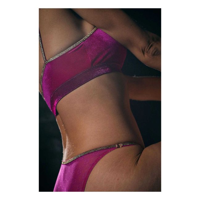 Brassière Georgia Velours | Rojo Frambuesa