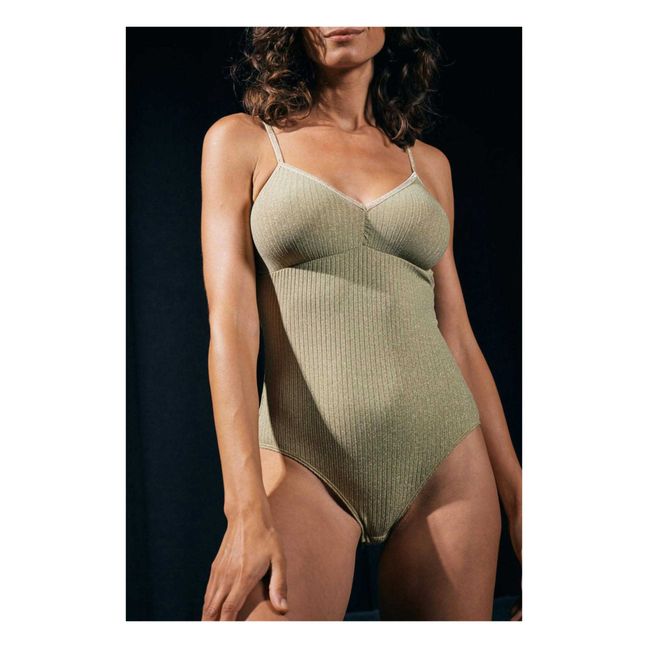 Body Georgia Jersey Métallisé | Beige