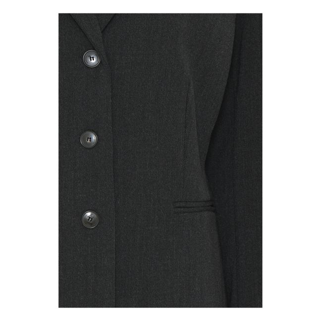 Blazer Caro Laine Vierge | Gris anthracite