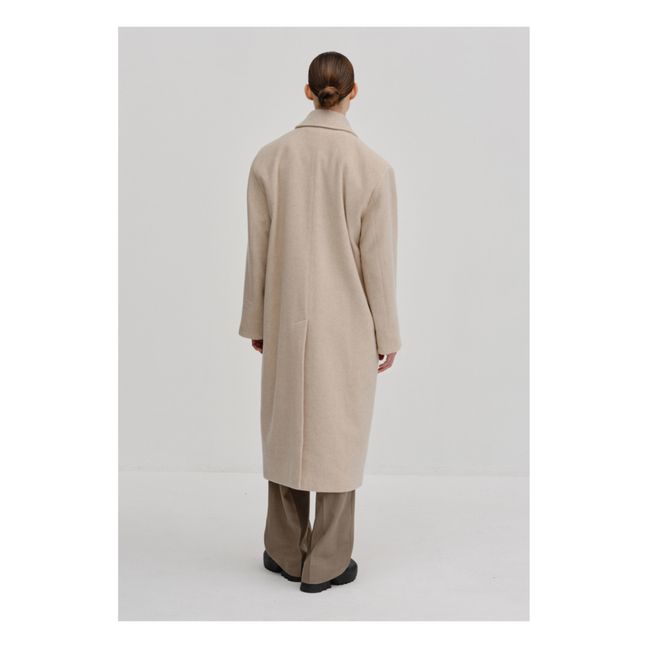Manteau Zion Laine Recyclée | Ecru