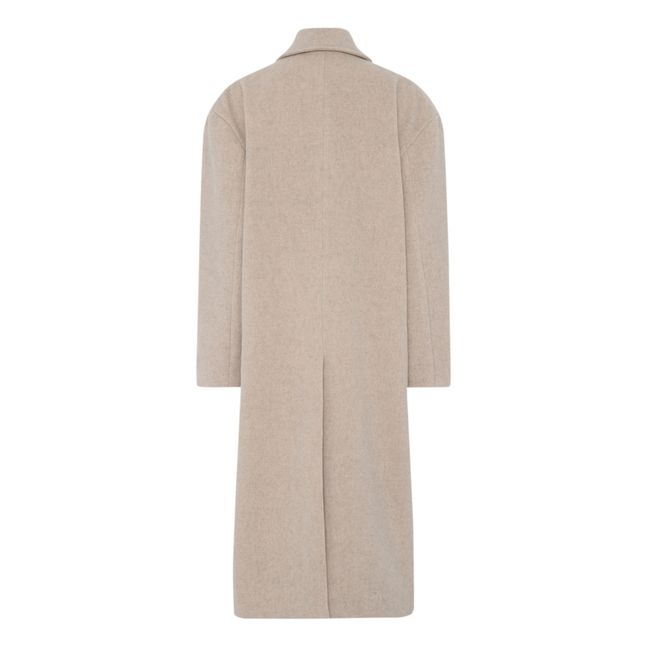 Manteau Zion Laine Recyclée | Ecru