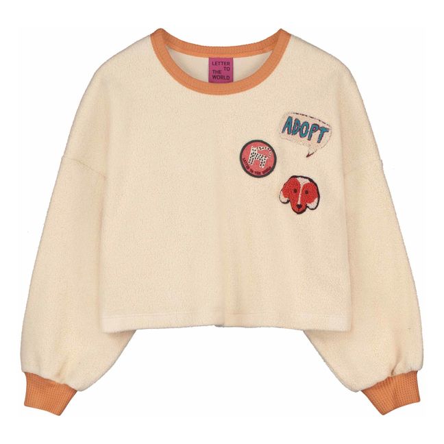 Sweat Polaire Coton Bio Zoe | Crème