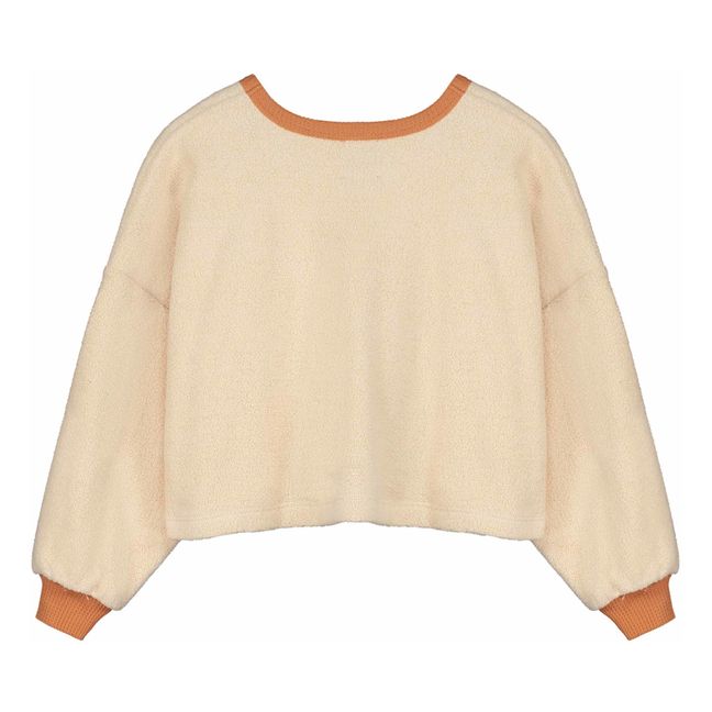 Sweat Polaire Coton Bio Zoe | Crème